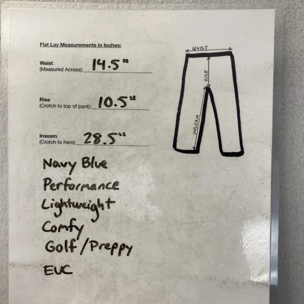 Banana Republic Lightweight Jogger Pants Mens 30x29 Performance Golf Preppy Blue